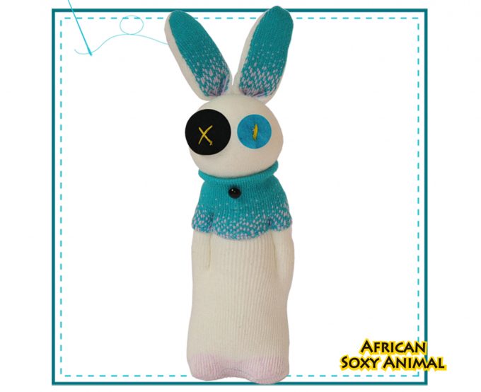 Art & Craft Sock Puppet DIY Kits - African Soxy Animal - Sock Bunny Soft Toy Game-based Educational Toy