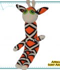 African Soxy animal - art & craft handmade soft toy - sock giraffe