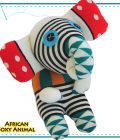 African Soxy Animal - art & craft soft toy - handmade sock elephant