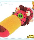 african soxy animal - art and craft handmade Lion soft toy - sock lion