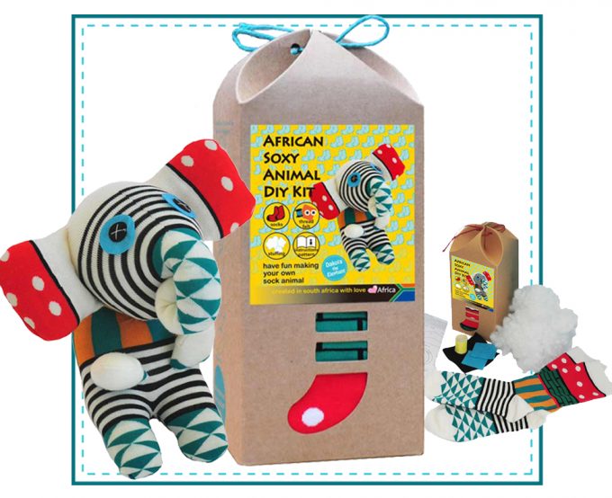 African-Soxy-Animal-Art-&-Craft-Sock-Puppet-DIY-kits-sock-elephant