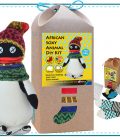 Art & Craft Sock Puppet DIY Kit - African Soxy Animal - Sock Penguin Soft Toy Game-based Educational Toy